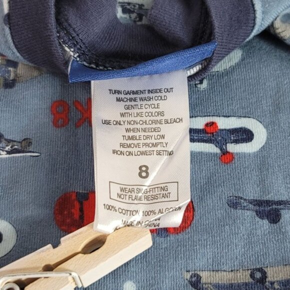 2/$15 Saint Eve Kids Skater 3 PC PJ Set Blue Size 8 Pants 2 Short Sleeve Shirts - Picture 8 of 11